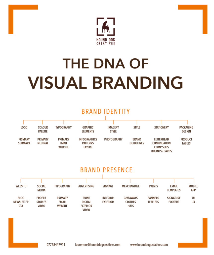 DNA of visual branding chart